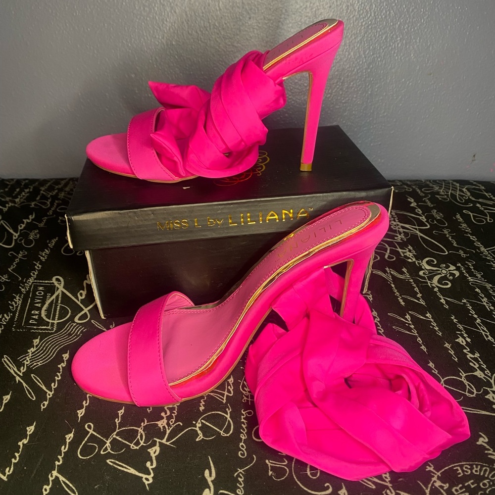 Pink heels I only wore them for my home coming one year